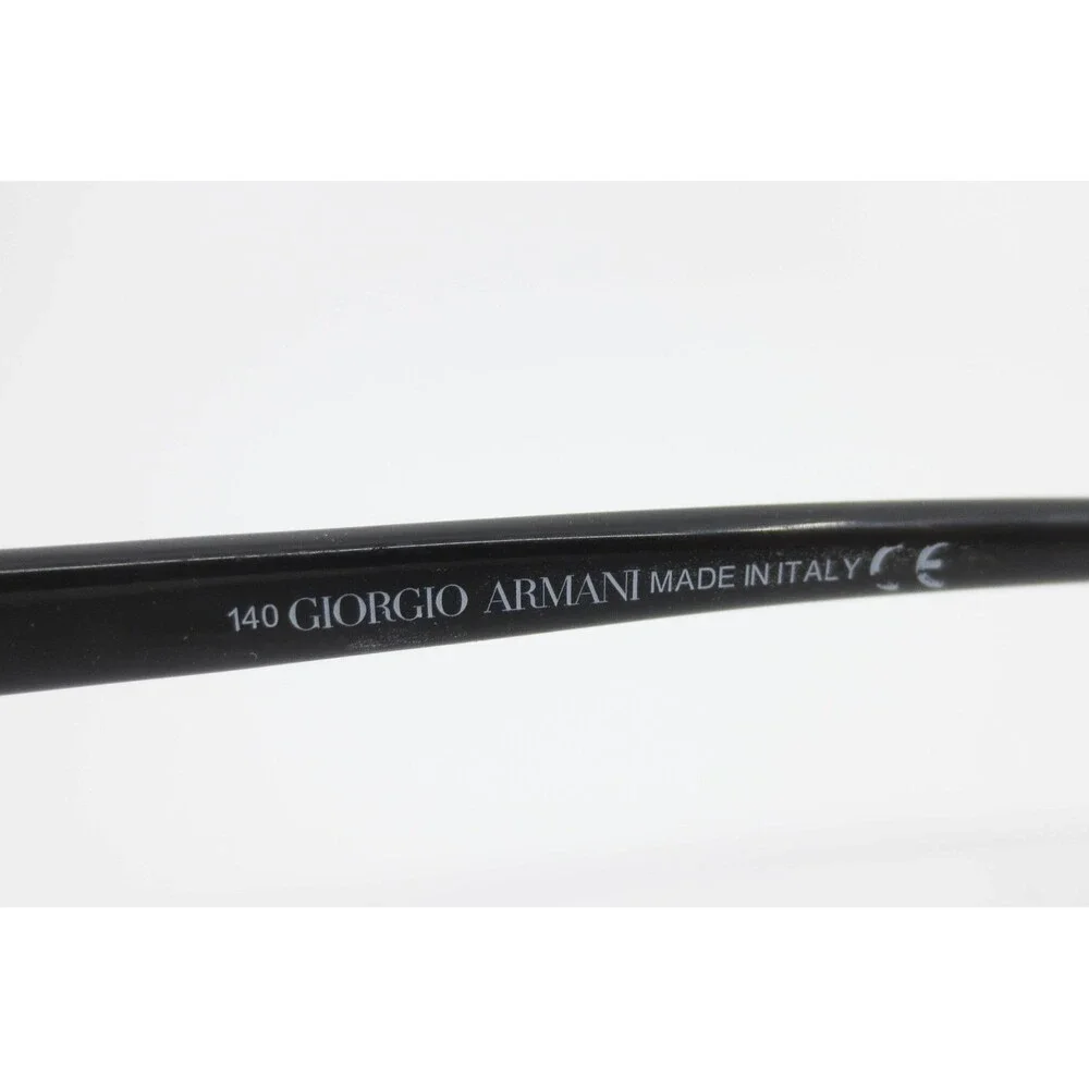 Giorgio Armani GA 500 R80 Mens Rectangular Eyeglasses Gunmetal Grey Black